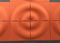 लौ Retardant 3 डी ध्वनिक दीवार पैनलों शोर अवशोषित वॉल आर्ट हीट इन्सुलेशन